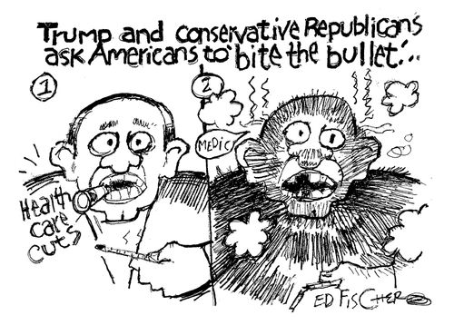 Trump and conservative Republicans ask Americans to 'bite the bullet'...