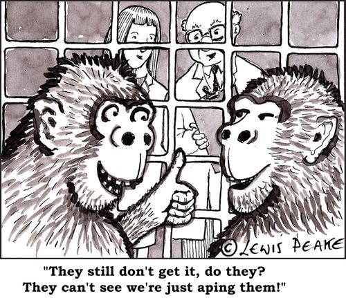 They still don't get it, do they? They can't see we're aping them!