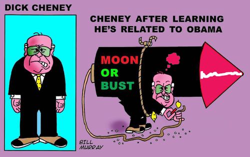 Cheney After Learning He's Related To Obama