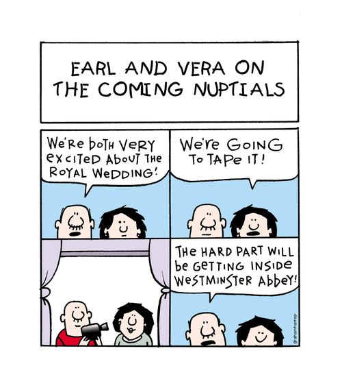 'We're very excited about the royal wedding.'