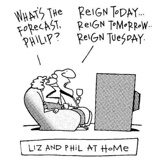 Queen and Price Philip at home.