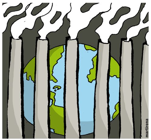Prisoner of pollution. 