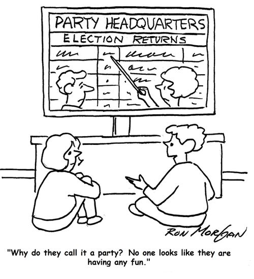'Why do they call it a party? No one looks like they are having any fun.'