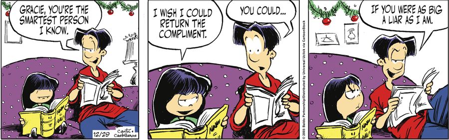 "Gracie, you're the smartest person I know."