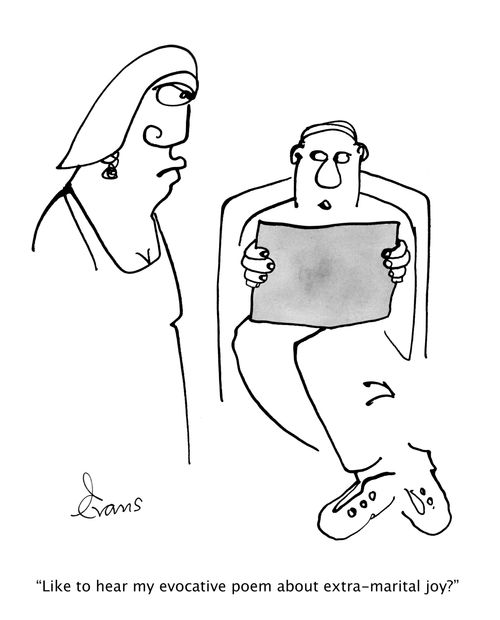 'Like to hear my evocative poem about extra-marital joy?'
