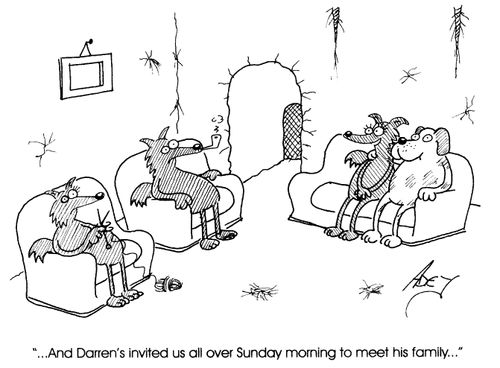 "And Darren's invited us all over Sunday morning to meet his family."
