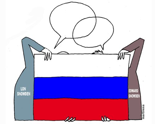 Edward Snowden's father visits him in Russia.