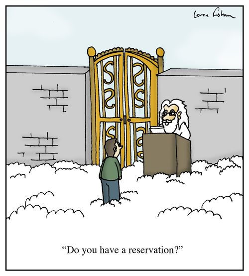 'Do you have a reservation?'