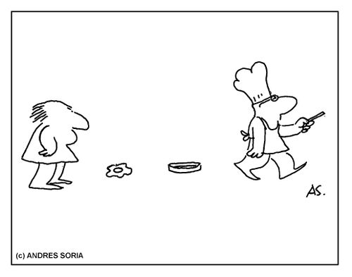 Chef walking out