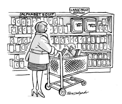 Alphabet soup - Large print edition.
