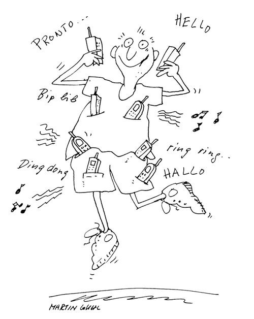Staying in touch with lots of mobile phones,