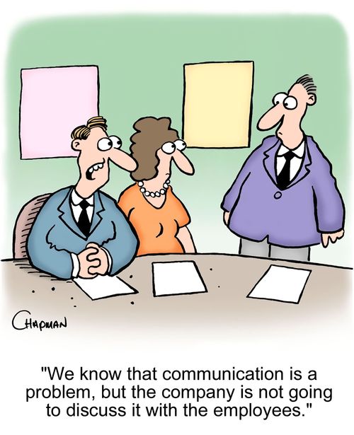 'We know that communication is a problem, but the company is not going to discuss it with the employees.