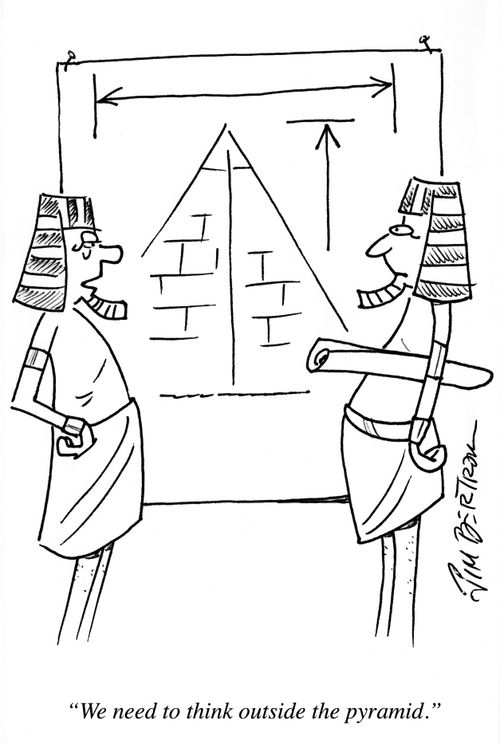 "We need to think outside the pyramid."