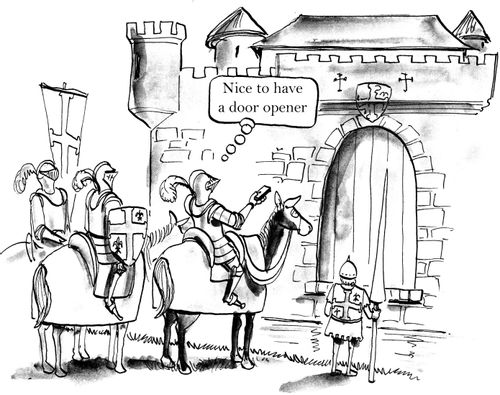 'Nice to have a door opener.'