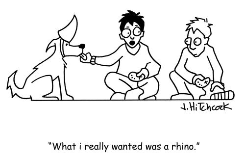 'What I really wanted was a rhino.'