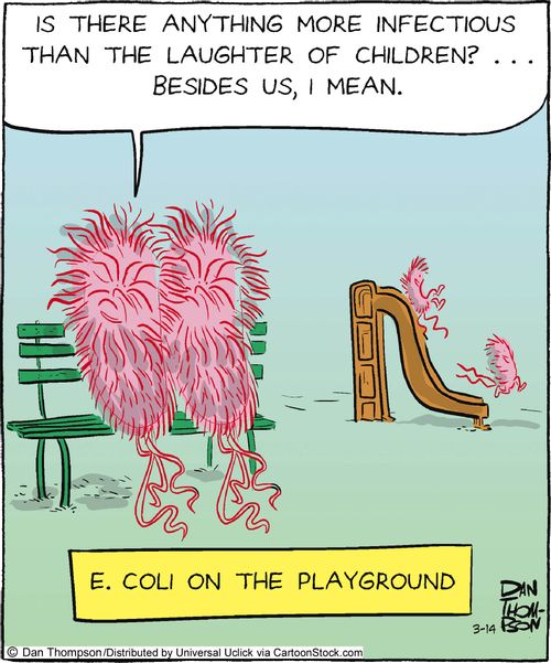 'Is there anything more infectious than the laughter of children?... Besides us, I mean.'