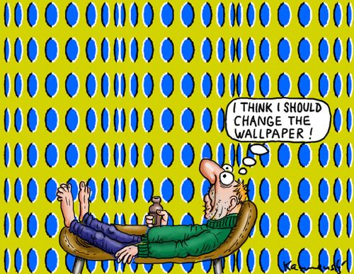 'I think I should change the wallpaper.'