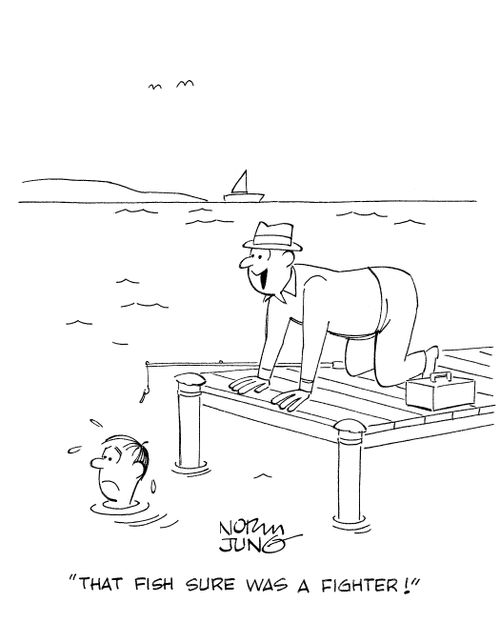 'That fish sure was a fighter!'