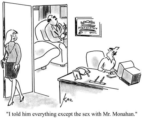 'I told him everything except the sex with Mr. Monahan.'