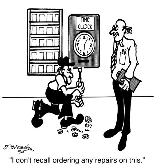 'I don't recall ordering any repairs on this.'