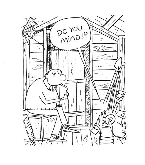'Do you mind!!?'