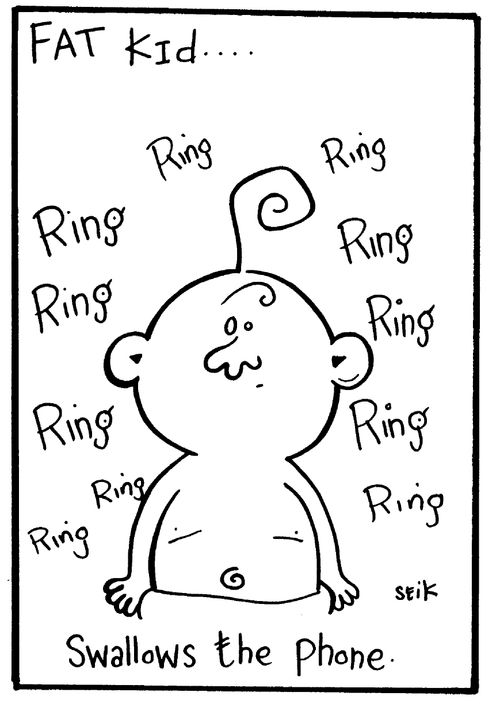 Fat Kid 17- Swallows the phone