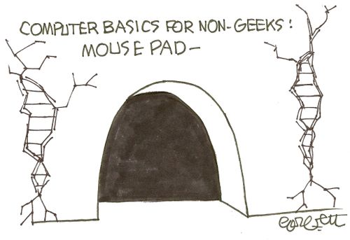Computer basics for non-geeks: MOUSE PAD.