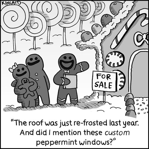 'The roof was just re-frosted last year. And did I mention these custom peppermint windows?'
