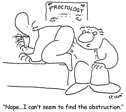 'Nope...I can't seem to find the obstruction.'