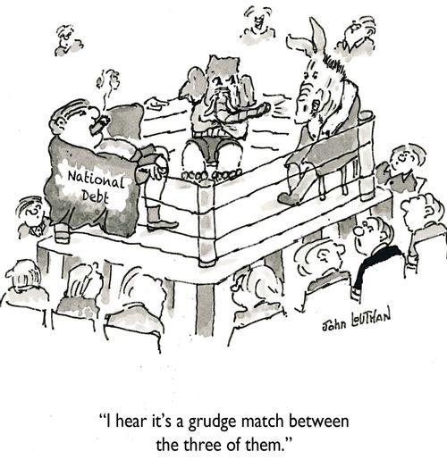 'I hear it's a grudge match between the three of them.'