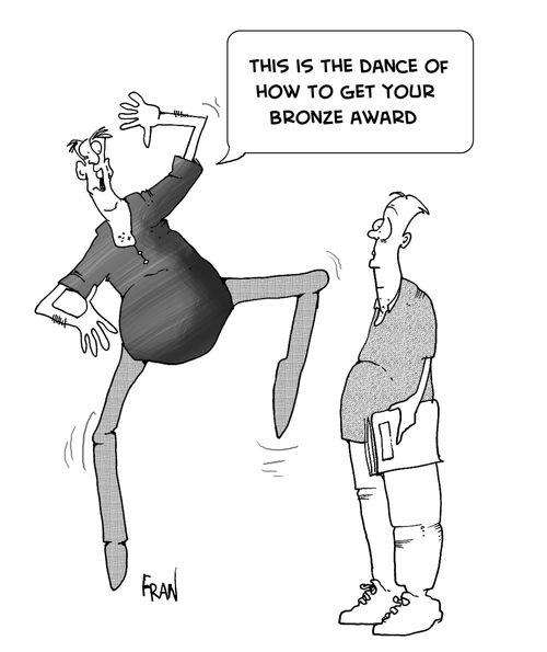 This is the dance of how to get your bronze award.