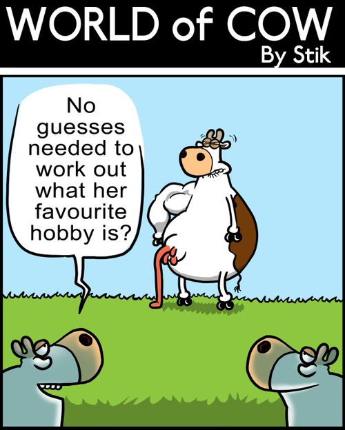 No guessed needed to work out what her favourite hobby is?