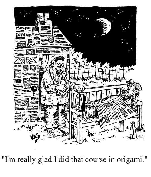 "I'm really glad I did that course in Origami"