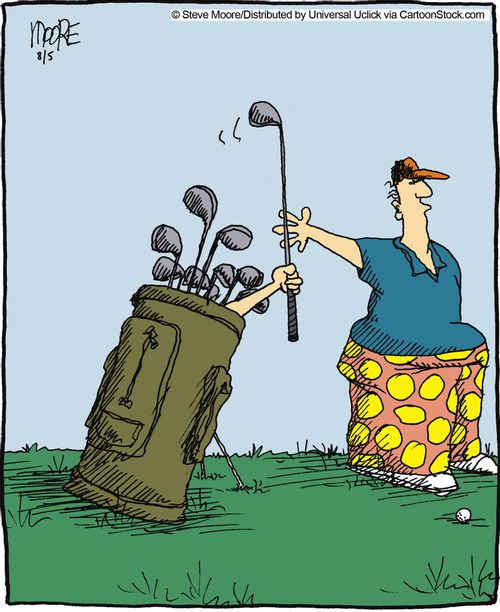 Caddie in a bag.