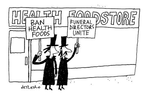 Funeral Directors Protesting For Ban on Health Foods