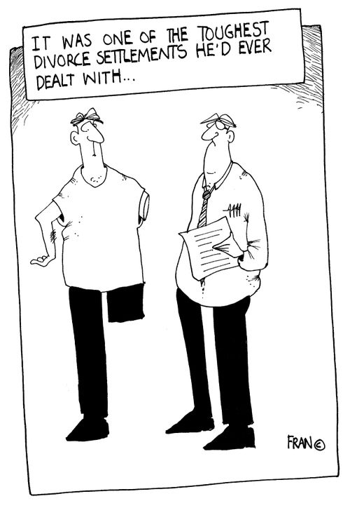 "It was one of the toughest divorce settlements he'd ever dealt with..."