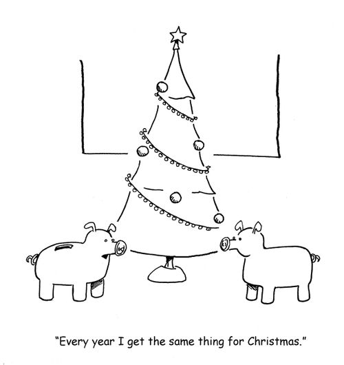 "Every year I get the same thing for Christmas."