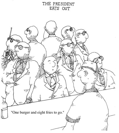 'The President eats out'