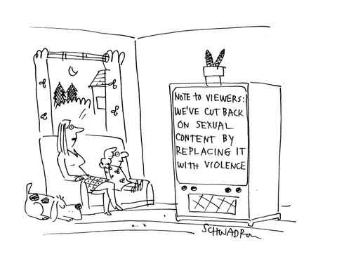 Note to viewers: We've cut back on sexual content by replacing it with violence.