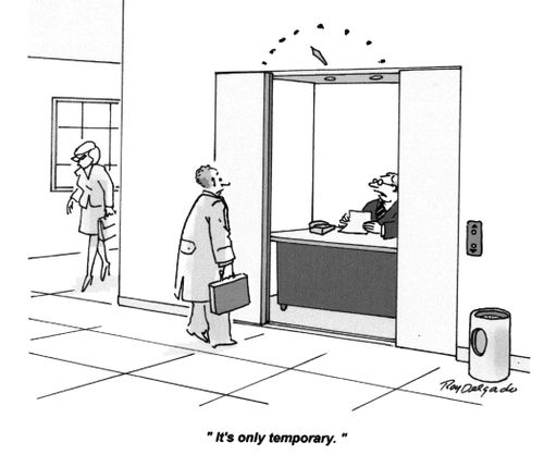 'It's only temporary.'
