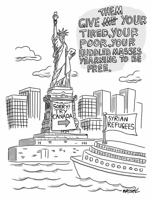 Give them (not me) your tired, your poor, your huddled masses yearning to be free.