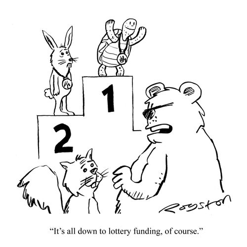 "It's all down to lottery funding, of course."
