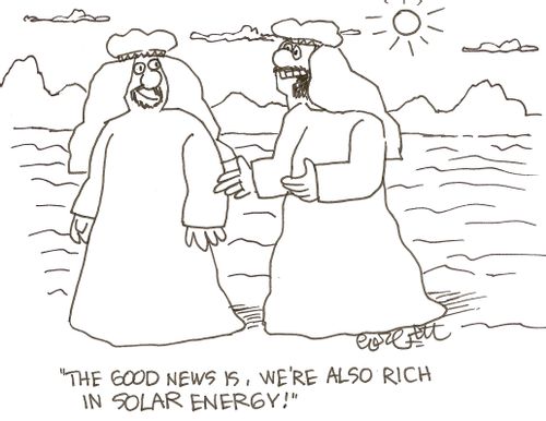 'The good news is, we're also rich in solar energy!'