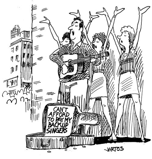 Can't afford to pay my backup singers.