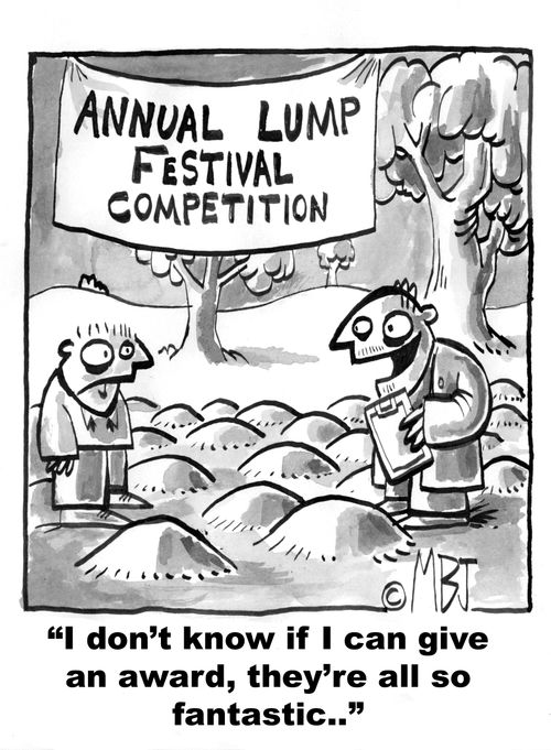 Annual Lump Festival Competition:'I don't know if I can give an award, they're all so fantastic..'