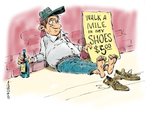 Walk a mile in my shoes $5.00