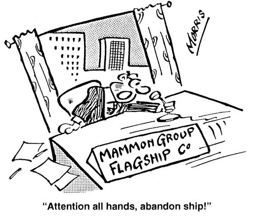 'Attention all hands, abandon ship!' (flagship store)