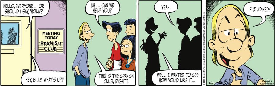 "Hello, everyone...or should I say, 'hola'?"
