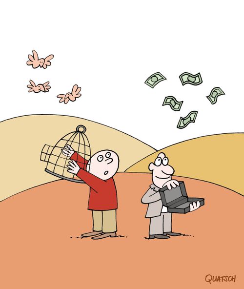 Flying money