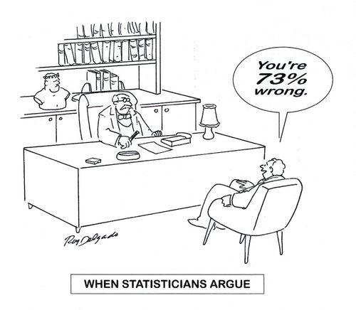When statisticians argue.